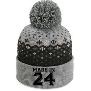 Sporty Jersey Style Made In 1924 100th Birthday The Baniff Cuffed Pom Beanie