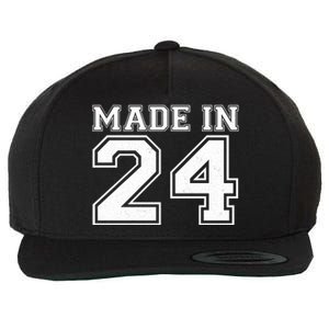 Sporty Jersey Style Made In 1924 100th Birthday Wool Snapback Cap