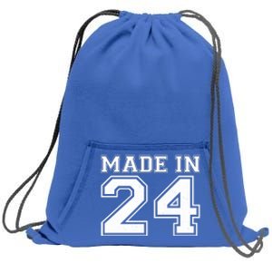 Sporty Jersey Style Made In 1924 100th Birthday Sweatshirt Cinch Pack Bag