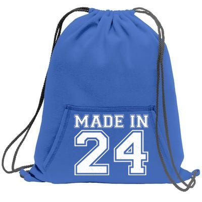 Sporty Jersey Style Made In 1924 100th Birthday Sweatshirt Cinch Pack Bag