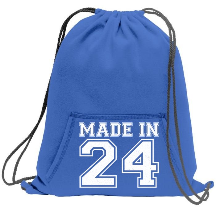 Sporty Jersey Style Made In 1924 100th Birthday Sweatshirt Cinch Pack Bag