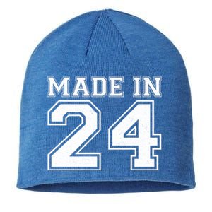 Sporty Jersey Style Made In 1924 100th Birthday Sustainable Beanie