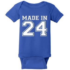 Sporty Jersey Style Made In 1924 100th Birthday Baby Bodysuit