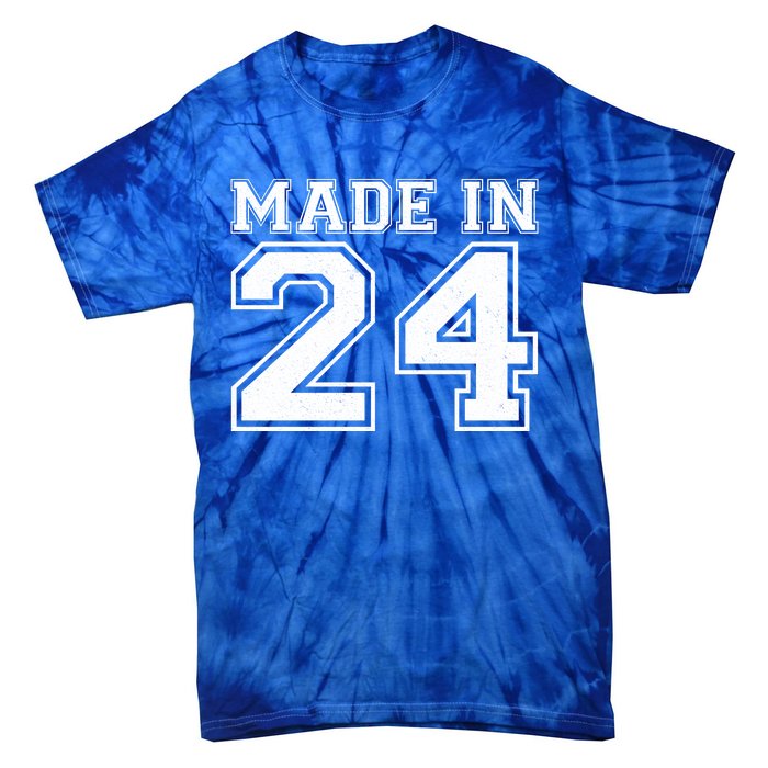 Sporty Jersey Style Made In 1924 100th Birthday Tie-Dye T-Shirt