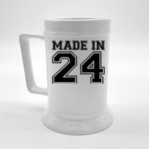 Sporty Jersey Style Made In 1924 100th Birthday Beer Stein