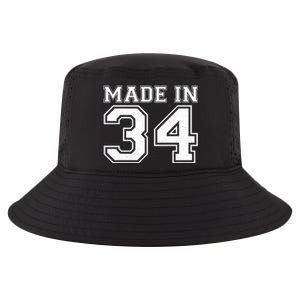 Sporty Jersey Style Made In 1934 90th Birthday Cool Comfort Performance Bucket Hat