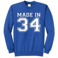 Sporty Jersey Style Made In 1934 90th Birthday Sweatshirt