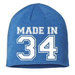 Sporty Jersey Style Made In 1934 90th Birthday Sustainable Beanie