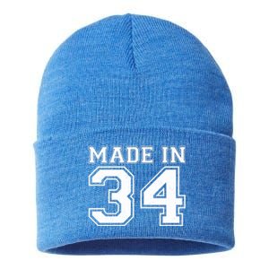 Sporty Jersey Style Made In 1934 90th Birthday Sustainable Knit Beanie