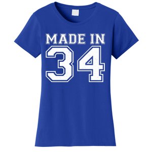 Sporty Jersey Style Made In 1934 90th Birthday Women's T-Shirt