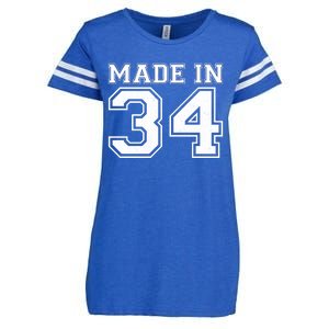 Sporty Jersey Style Made In 1934 90th Birthday Enza Ladies Jersey Football T-Shirt