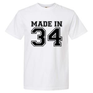 Sporty Jersey Style Made In 1934 90th Birthday Garment-Dyed Heavyweight T-Shirt