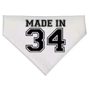 Sporty Jersey Style Made In 1934 90th Birthday USA-Made Doggie Bandana