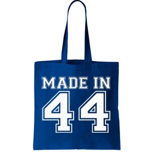 Sporty Jersey Style Made In 1944 80th Birthday Tote Bag