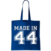 Sporty Jersey Style Made In 1944 80th Birthday Tote Bag