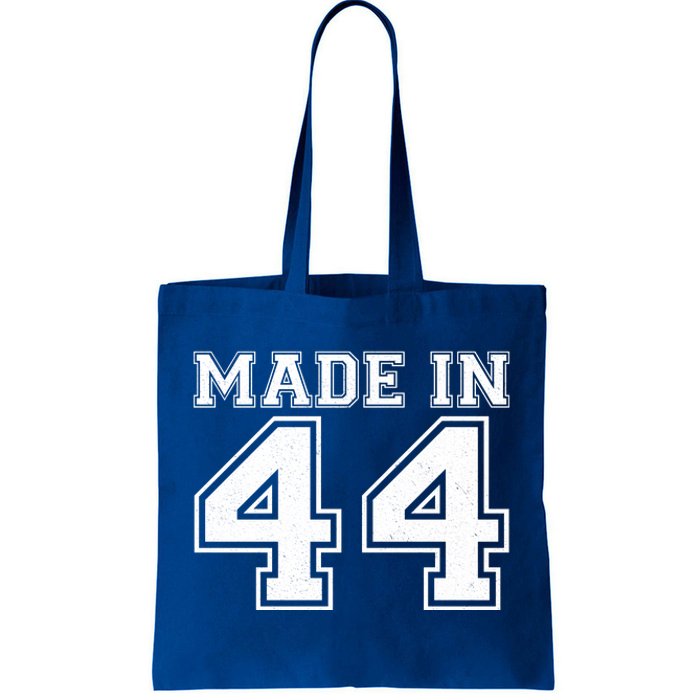 Sporty Jersey Style Made In 1944 80th Birthday Tote Bag