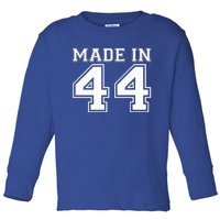 Sporty Jersey Style Made In 1944 80th Birthday Toddler Long Sleeve Shirt