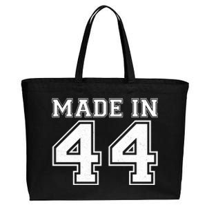 Sporty Jersey Style Made In 1944 80th Birthday Cotton Canvas Jumbo Tote