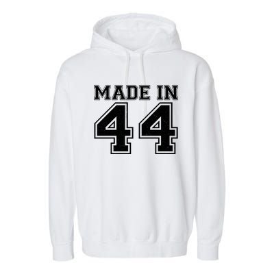 Sporty Jersey Style Made In 1944 80th Birthday Garment-Dyed Fleece Hoodie