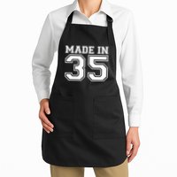 Sporty Jersey Style Made In 1935 90th Birthday Apron