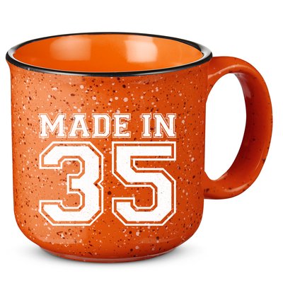 Sporty Jersey Style Made In 1935 90th Birthday 15oz Campfire Ceramic Mug