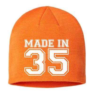 Sporty Jersey Style Made In 1935 90th Birthday Sustainable Beanie