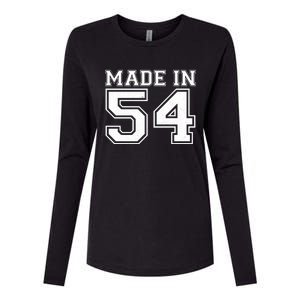 Sporty Jersey Style Made In 1954 70th Birthday Womens Cotton Relaxed Long Sleeve T-Shirt