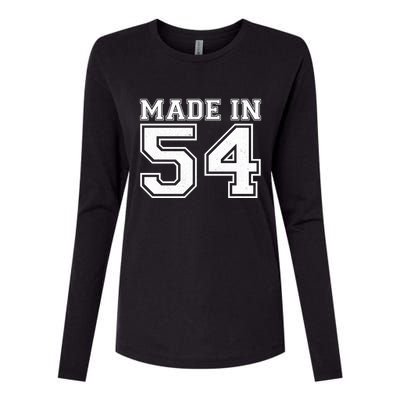 Sporty Jersey Style Made In 1954 70th Birthday Womens Cotton Relaxed Long Sleeve T-Shirt