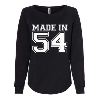 Sporty Jersey Style Made In 1954 70th Birthday Womens California Wash Sweatshirt