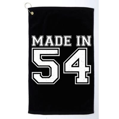 Sporty Jersey Style Made In 1954 70th Birthday Platinum Collection Golf Towel