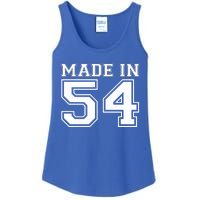 Sporty Jersey Style Made In 1954 70th Birthday Ladies Essential Tank