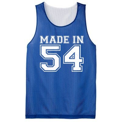 Sporty Jersey Style Made In 1954 70th Birthday Mesh Reversible Basketball Jersey Tank