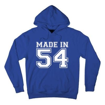 Sporty Jersey Style Made In 1954 70th Birthday Tall Hoodie