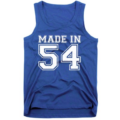 Sporty Jersey Style Made In 1954 70th Birthday Tank Top