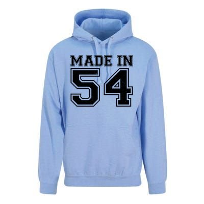 Sporty Jersey Style Made In 1954 70th Birthday Unisex Surf Hoodie