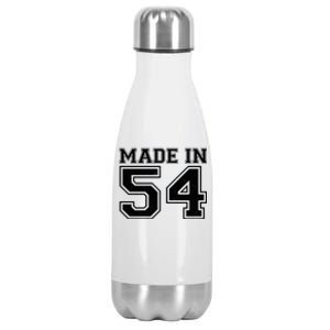 Sporty Jersey Style Made In 1954 70th Birthday Stainless Steel Insulated Water Bottle