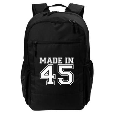 Sporty Jersey Style Made In 1945 80th Birthday Backpack