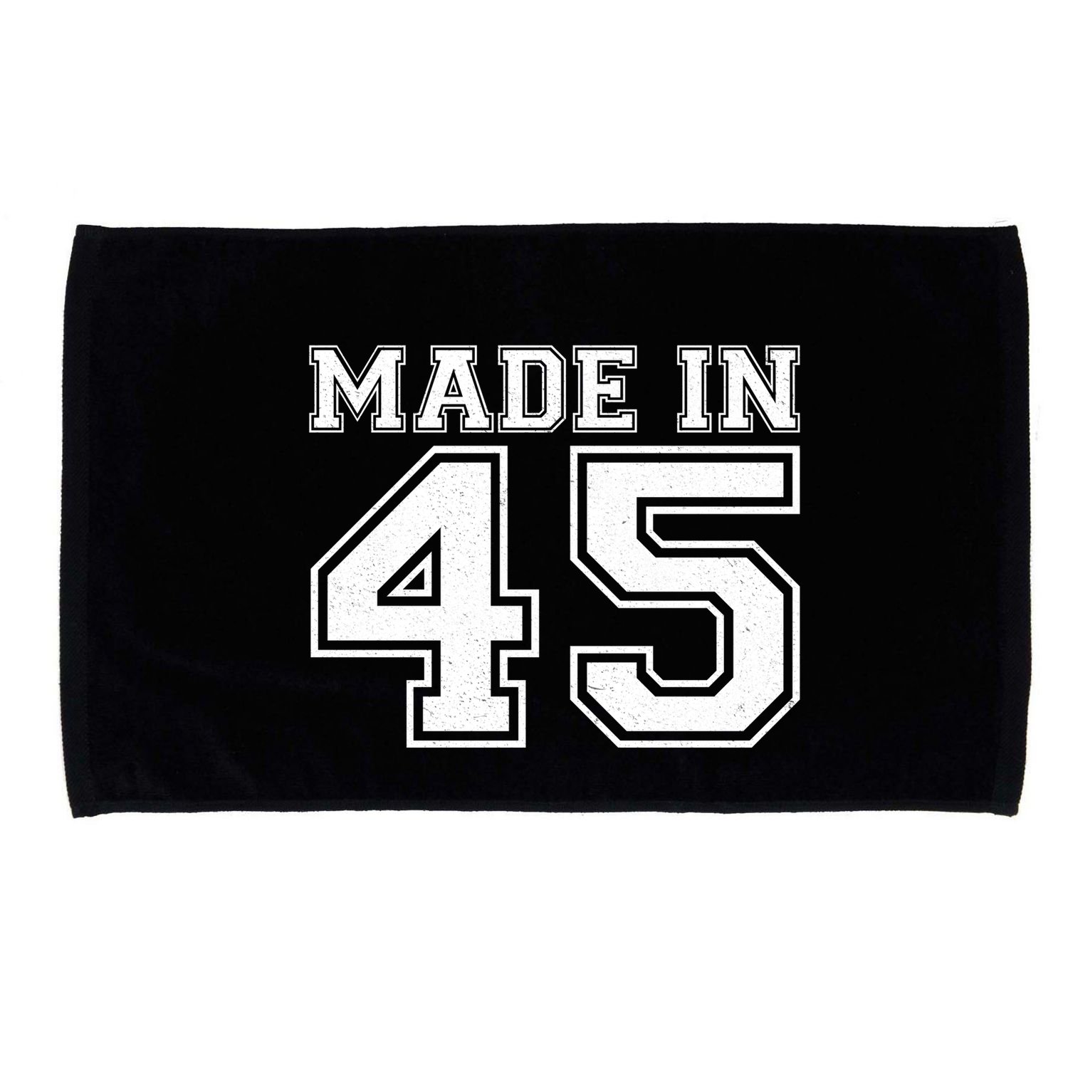 Sporty Jersey Style Made In 1945 80th Birthday Microfiber Hand Towel