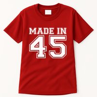 Sporty Jersey Style Made In 1945 80th Birthday Tall T-Shirt