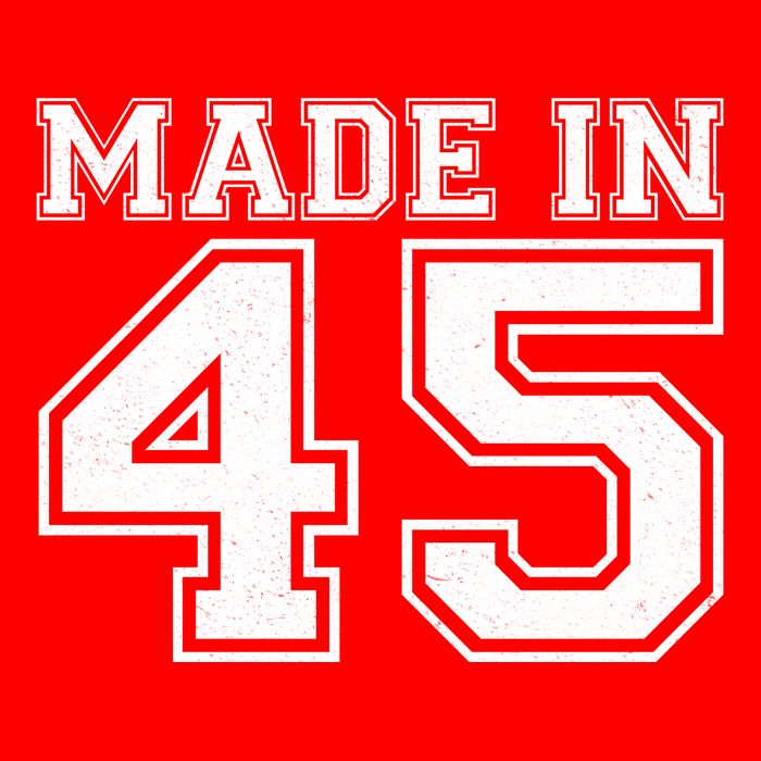 Sporty Jersey Style Made In 1945 80th Birthday Tall T-Shirt