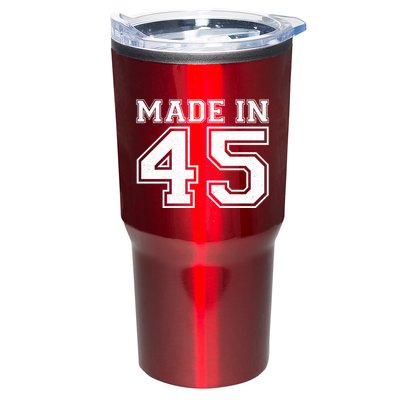 Sporty Jersey Style Made In 1945 80th Birthday Tumbler