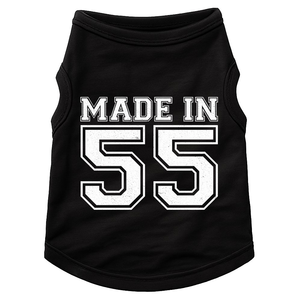Sporty Jersey Style Made In 1955 70th Birthday Doggie Tank