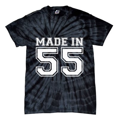 Sporty Jersey Style Made In 1955 70th Birthday Tie-Dye T-Shirt