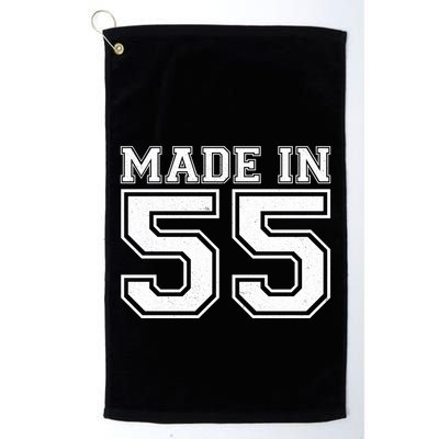 Sporty Jersey Style Made In 1955 70th Birthday Golf Towel