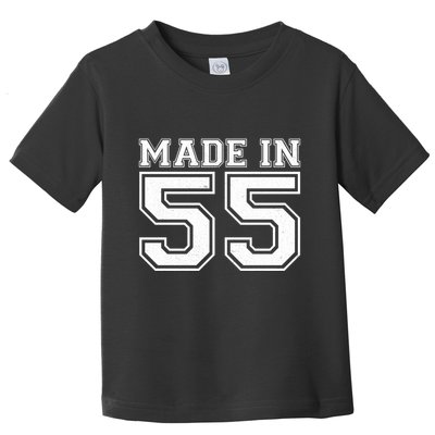 Sporty Jersey Style Made In 1955 70th Birthday Toddler T-Shirt