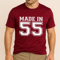 Sporty Jersey Style Made In 1955 70th Birthday Cooling Performance Crew T-Shirt