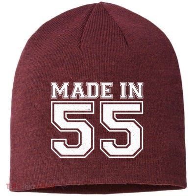 Sporty Jersey Style Made In 1955 70th Birthday Sustainable Beanie