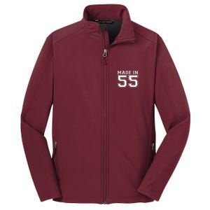 Sporty Jersey Style Made In 1955 70th Birthday Core Soft Shell Jacket