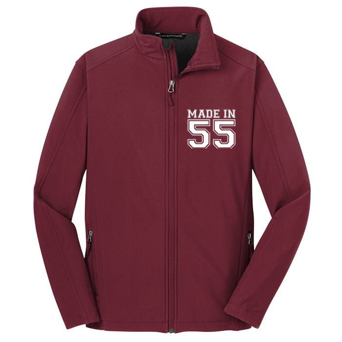 Sporty Jersey Style Made In 1955 70th Birthday Core Soft Shell Jacket