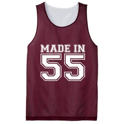 Sporty Jersey Style Made In 1955 70th Birthday Mesh Reversible Basketball Jersey Tank